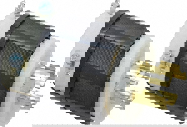 Locking Inlet: Plug, Industrial, L16-20P, 480V, Black & White